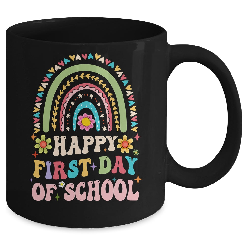 Happy First Day Of School Teachers Kids Back To School Mug | siriusteestore