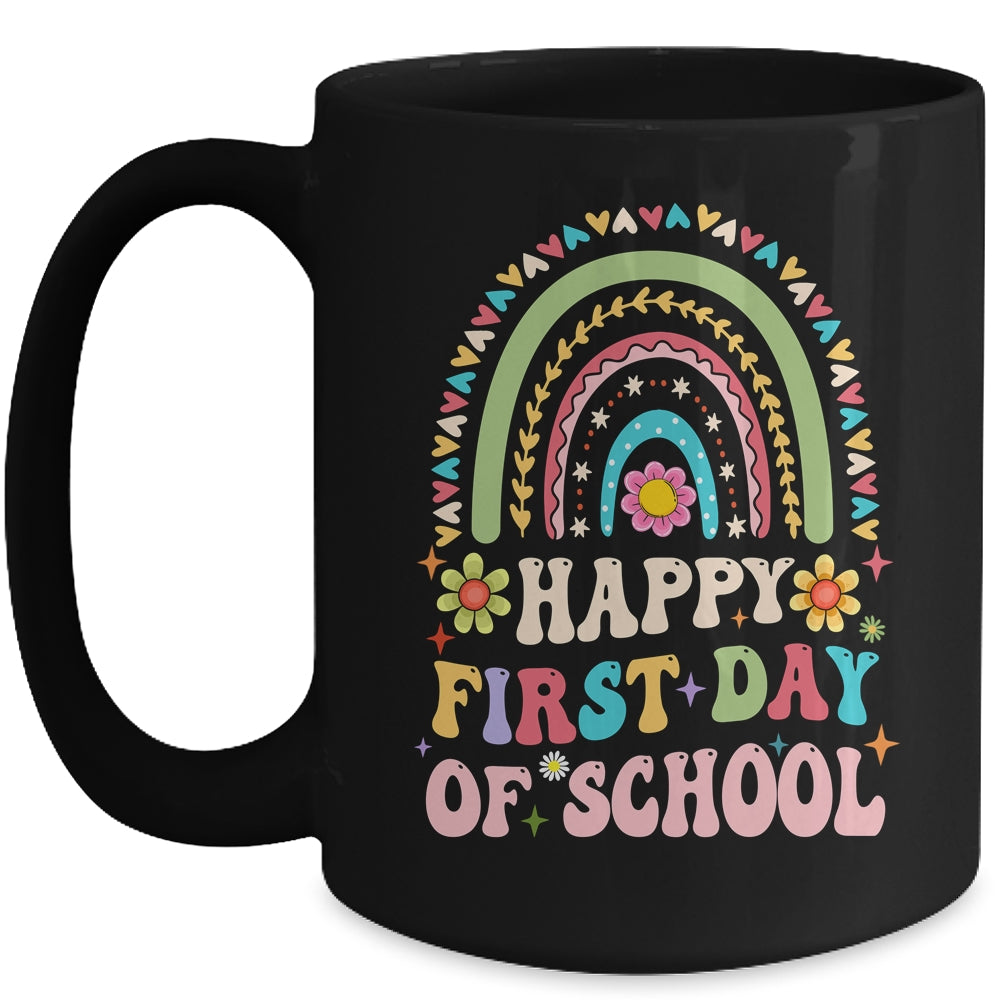 Happy First Day Of School Teachers Kids Back To School Mug | siriusteestore