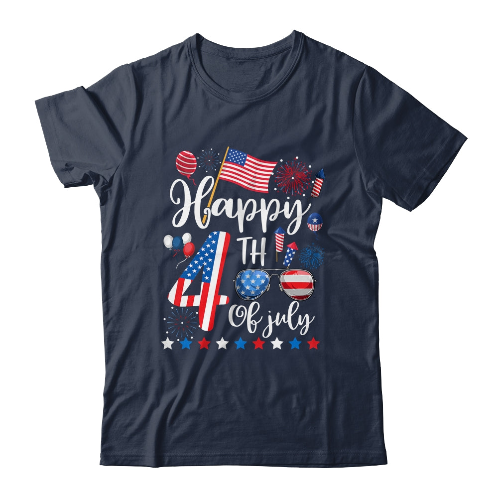Happy Fourth Of July Patriotic US American Flag 4th Of July Shirt & Tank Top | siriusteestore