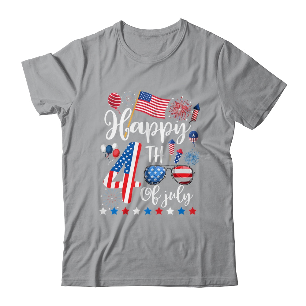 Happy Fourth Of July Patriotic US American Flag 4th Of July Shirt & Tank Top | siriusteestore