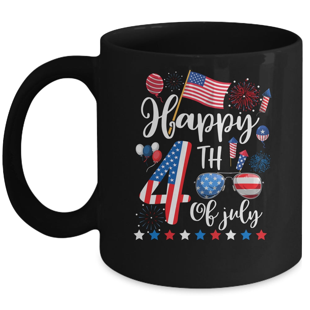Happy Fourth Of July Patriotic US American Flag 4th Of July Mug | siriusteestore