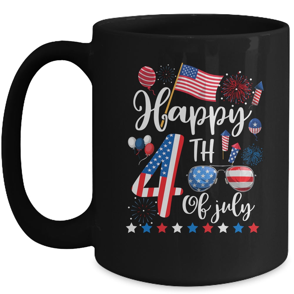 Happy Fourth Of July Patriotic US American Flag 4th Of July Mug | siriusteestore
