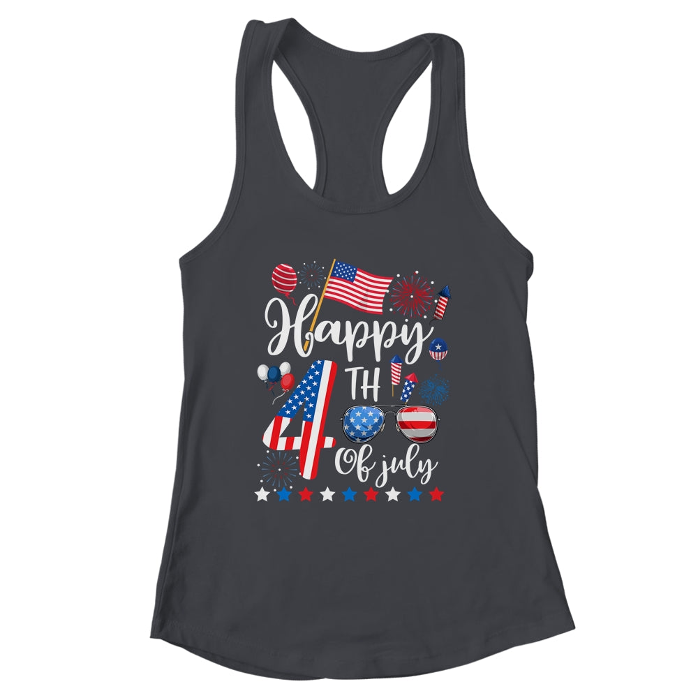 Happy Fourth Of July Patriotic US American Flag 4th Of July Shirt & Tank Top | siriusteestore