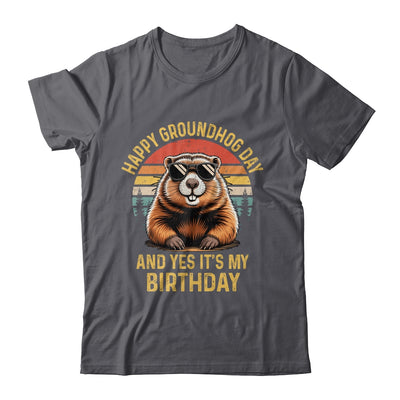 Happy Groundhog Day Birthday Cool Groundhog With Sunglasses Shirt & Hoodie | siriusteestore