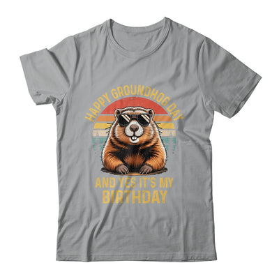 Happy Groundhog Day Birthday Cool Groundhog With Sunglasses Shirt & Hoodie | siriusteestore