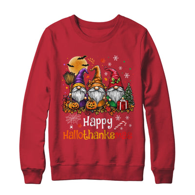 Happy Hallothanksmas Gnomes Lover Halloween Merry Christmas Shirt & Sweatshirt | siriusteestore
