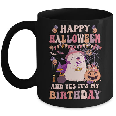 Happy Halloween And Yes It's My Birthday Halloween Party Mug | siriusteestore