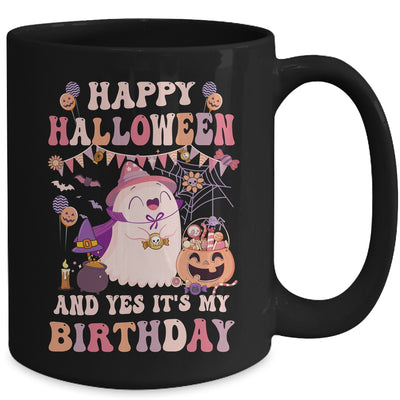Happy Halloween And Yes It's My Birthday Halloween Party Mug | siriusteestore