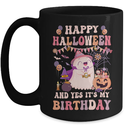 Happy Halloween And Yes It's My Birthday Halloween Party Mug | siriusteestore