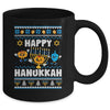 Happy Hanukkah Menorah Dreidel Ugly Chanukah Men Women Mug | siriusteestore
