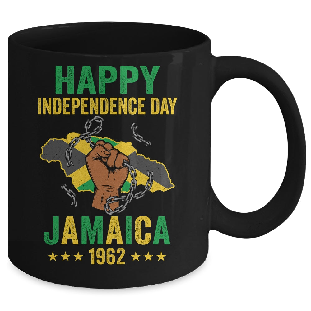 Happy Independence Day Jamaica Flag Jamaican 1962 Design Mug | siriusteestore