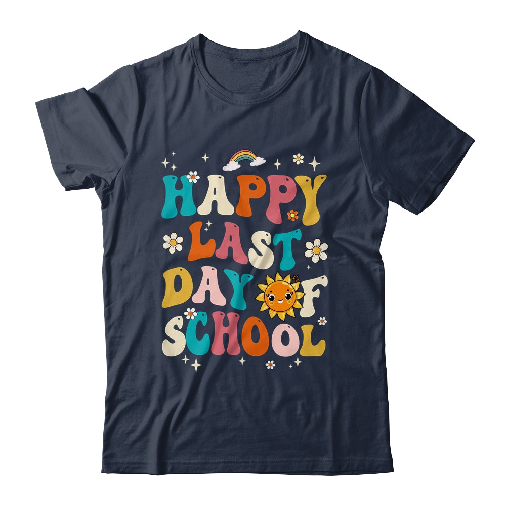 Happy Last Day Of School Graduation Groovy Teacher Student Shirt & Hoodie | siriusteestore