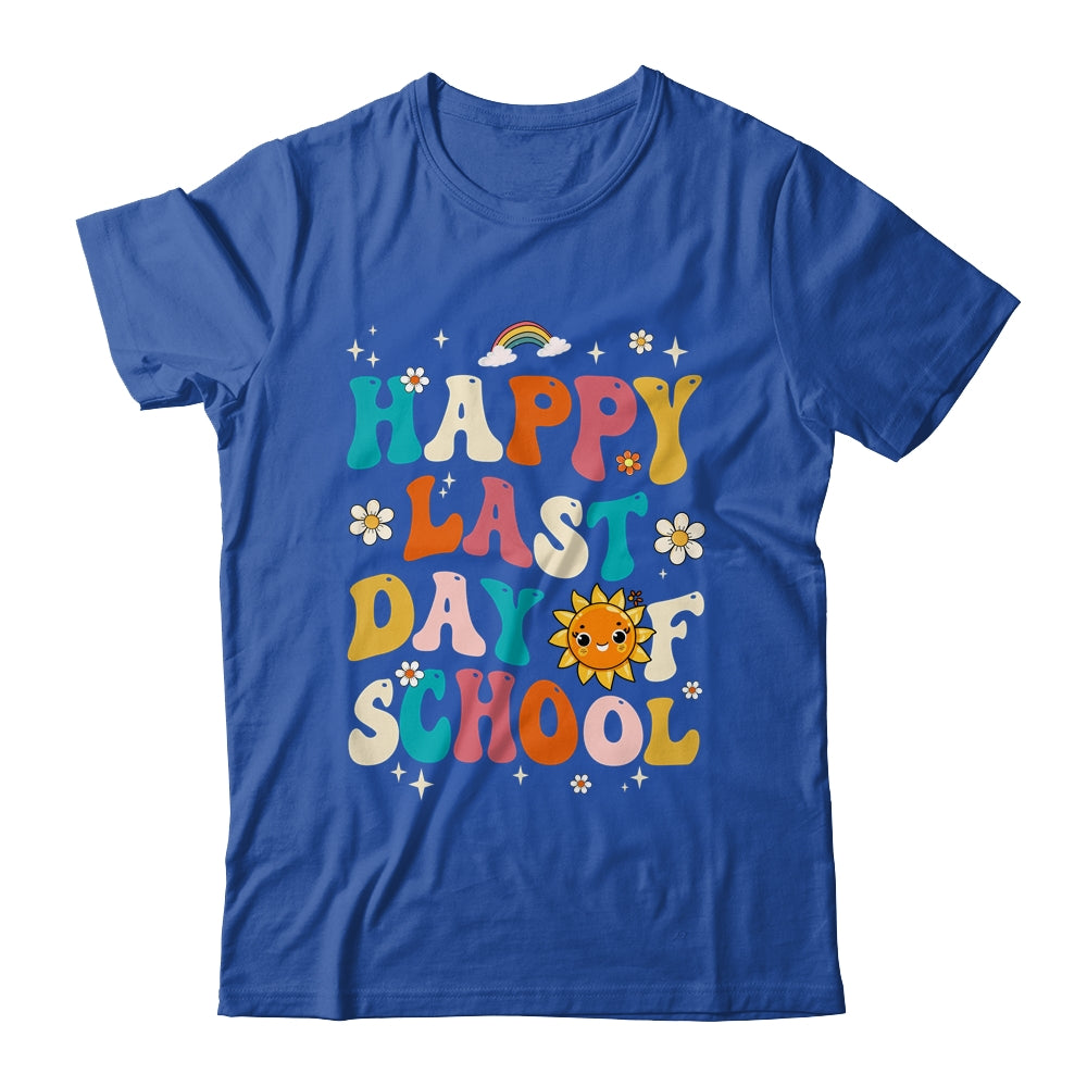Happy Last Day Of School Graduation Groovy Teacher Student Shirt & Hoodie | siriusteestore