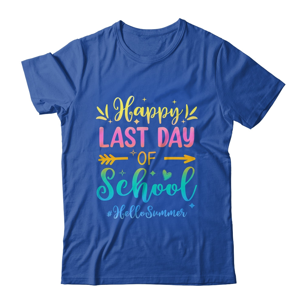 Happy Last Day Of School Hello Summer For Teachers Students Shirt & Tank Top | siriusteestore