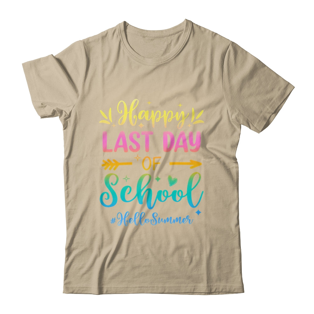 Happy Last Day Of School Hello Summer For Teachers Students Shirt & Tank Top | siriusteestore