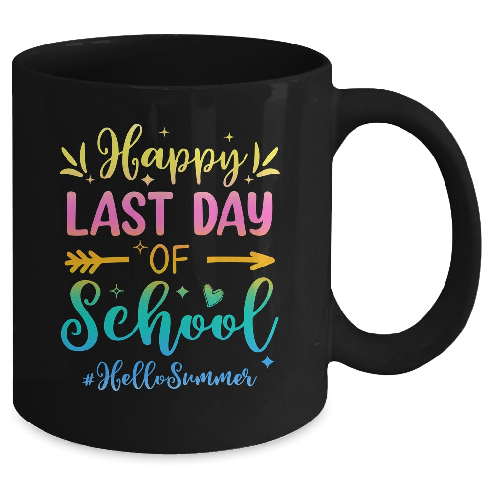 Happy Last Day Of School Hello Summer For Teachers Students Mug | siriusteestore