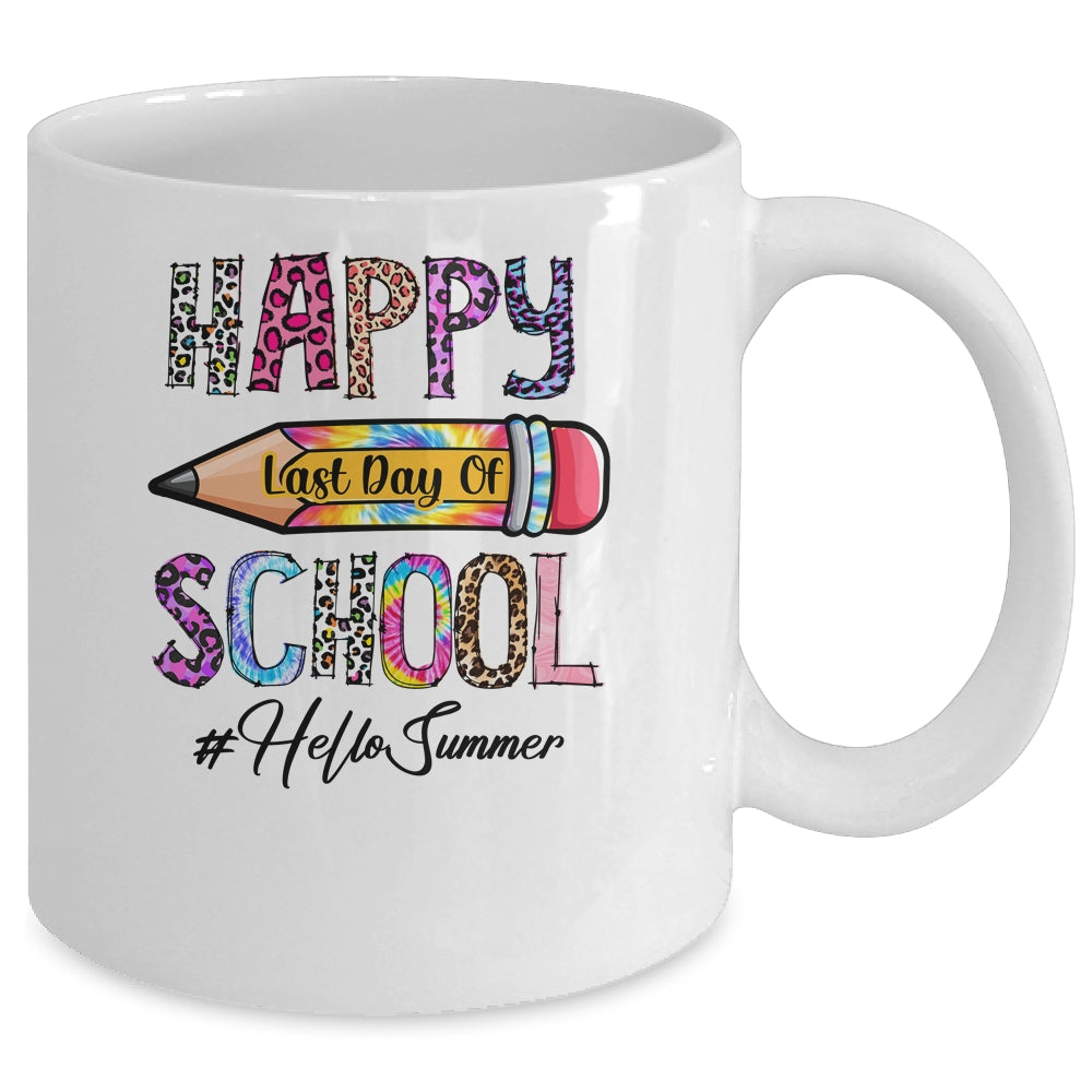 Happy Last Day Of School Hello Summer Student Teacher Mug | siriusteestore