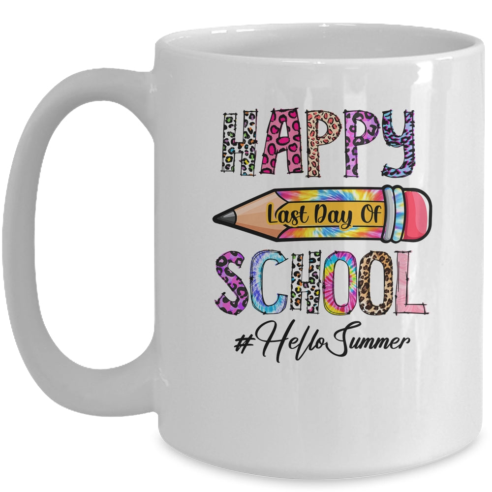 Happy Last Day Of School Hello Summer Student Teacher Mug | siriusteestore