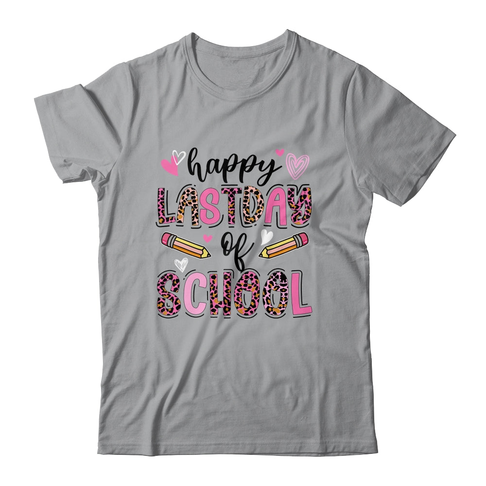 Happy Last Day Of School Leopard Teacher End Of School Year Shirt & Tank Top | siriusteestore