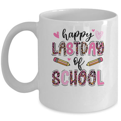 Happy Last Day Of School Leopard Teacher End Of School Year Mug | siriusteestore