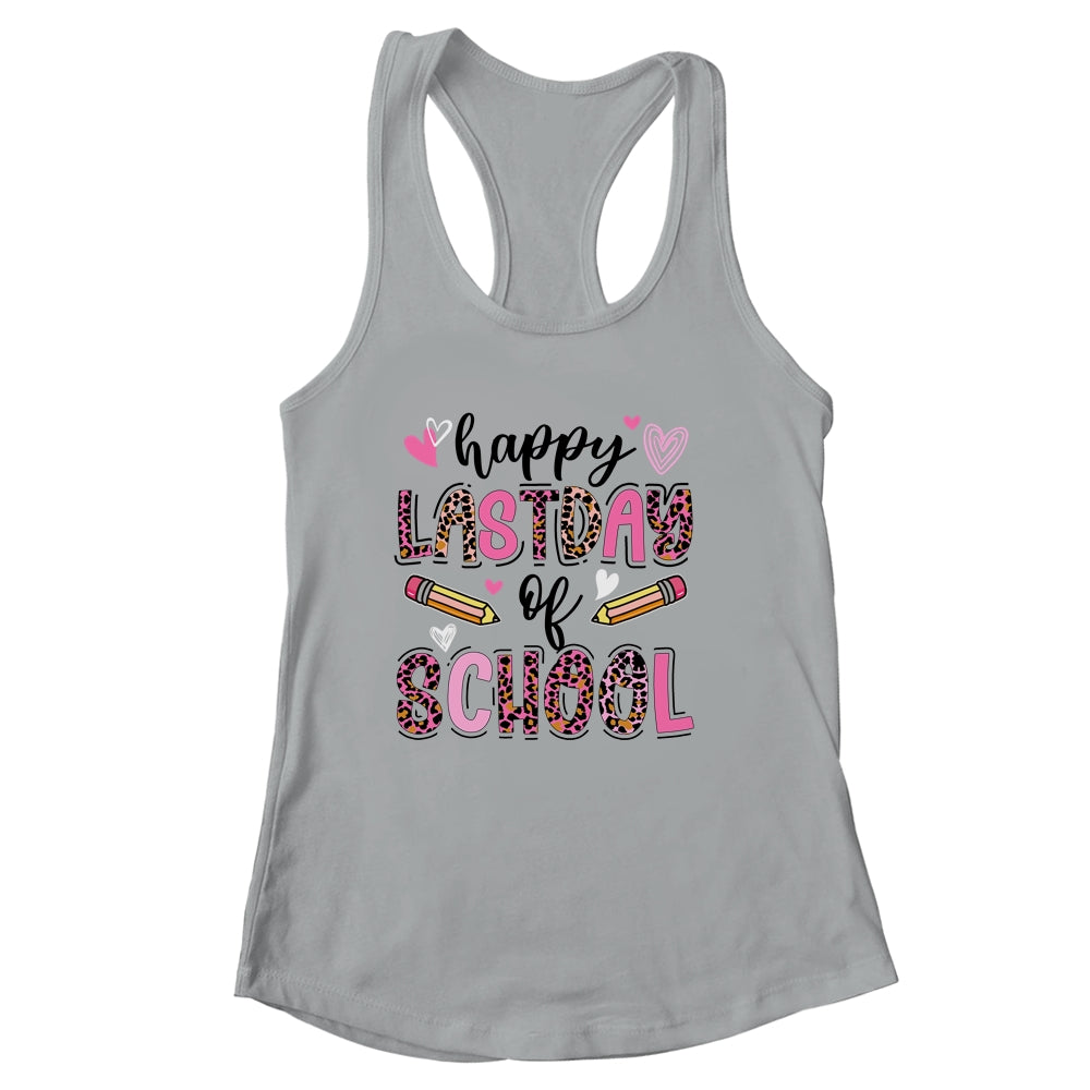 Happy Last Day Of School Leopard Teacher End Of School Year Shirt & Tank Top | siriusteestore