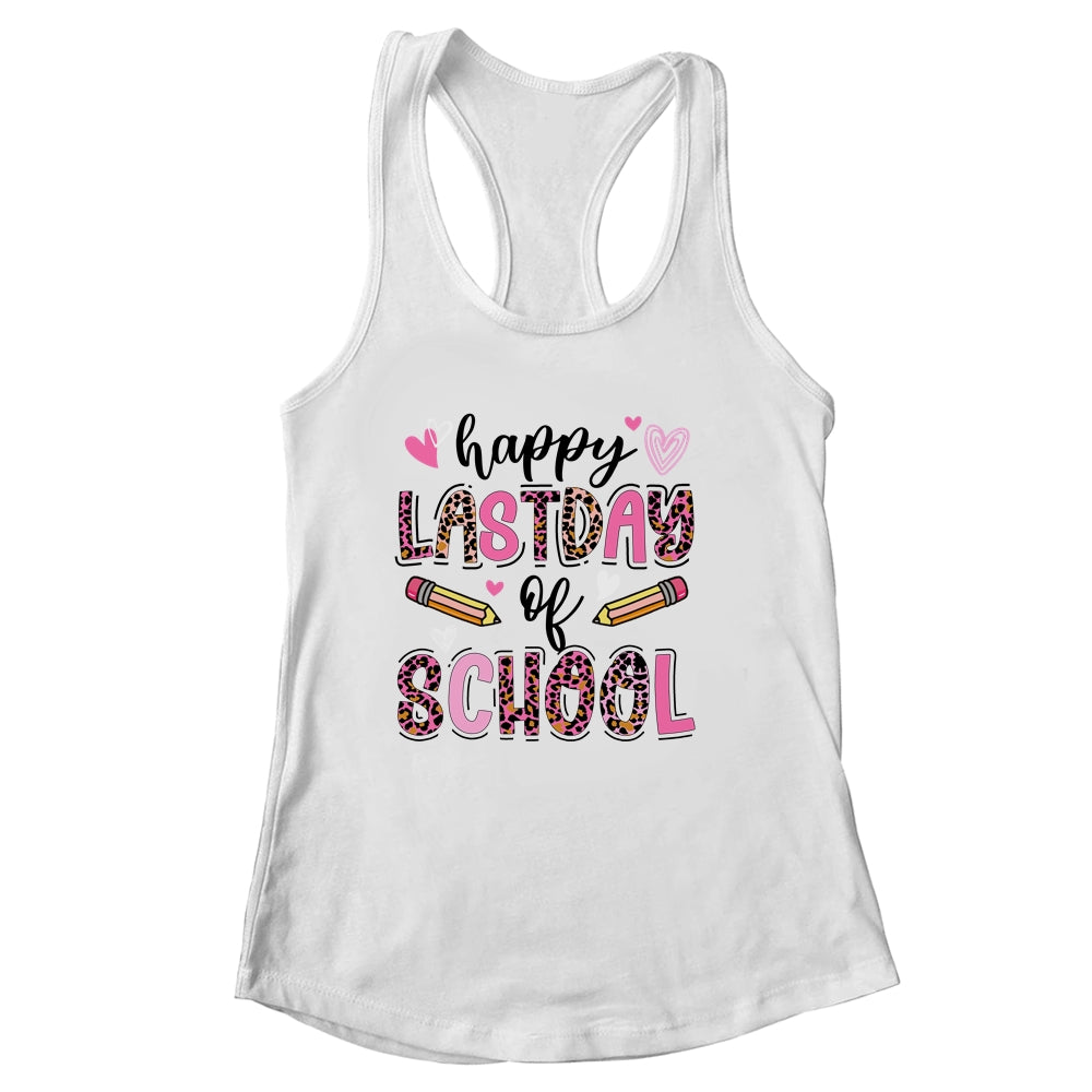 Happy Last Day Of School Leopard Teacher End Of School Year Shirt & Tank Top | siriusteestore