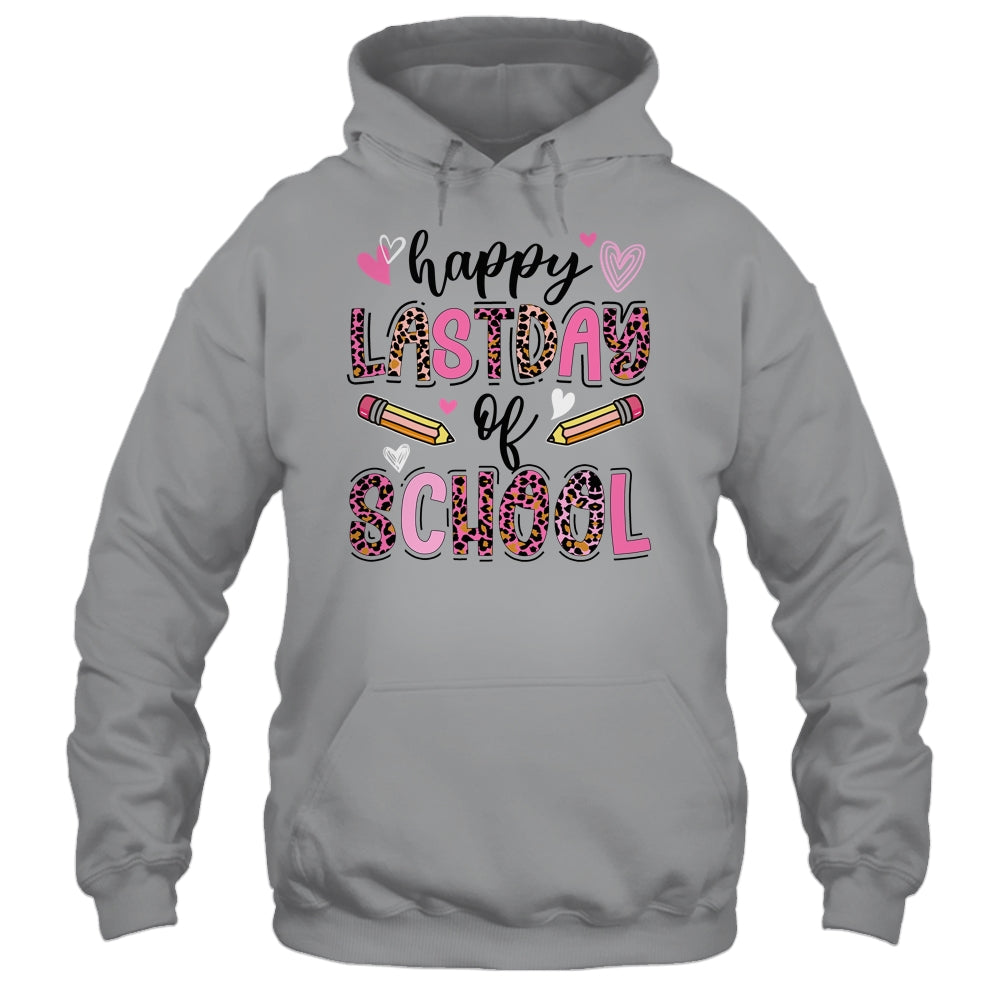 Happy Last Day Of School Leopard Teacher End Of School Year Shirt & Tank Top | siriusteestore
