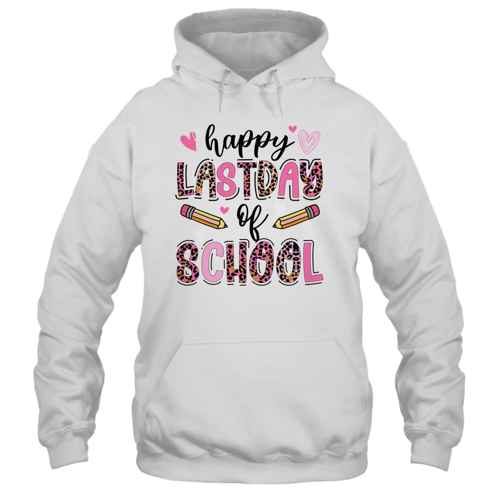 Happy Last Day Of School Leopard Teacher End Of School Year Shirt & Tank Top | siriusteestore