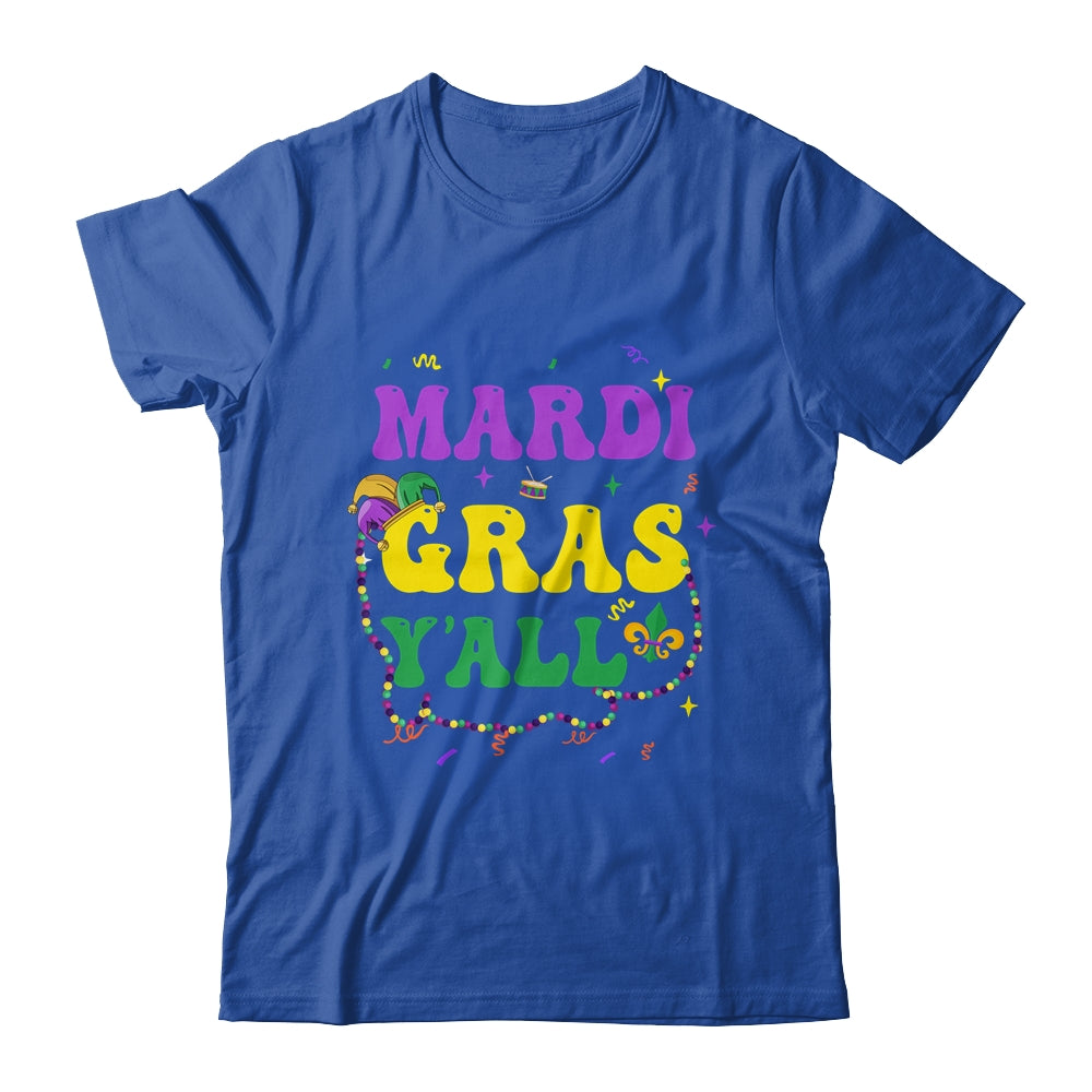 Happy Mardi Gras Y'all Vintage Mardi Gras Party Festival Shirt & Tank Top | siriusteestore