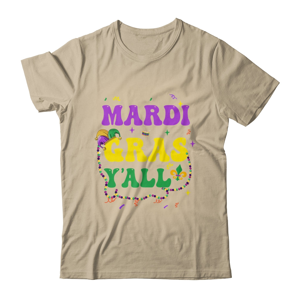 Happy Mardi Gras Y'all Vintage Mardi Gras Party Festival Shirt & Tank Top | siriusteestore