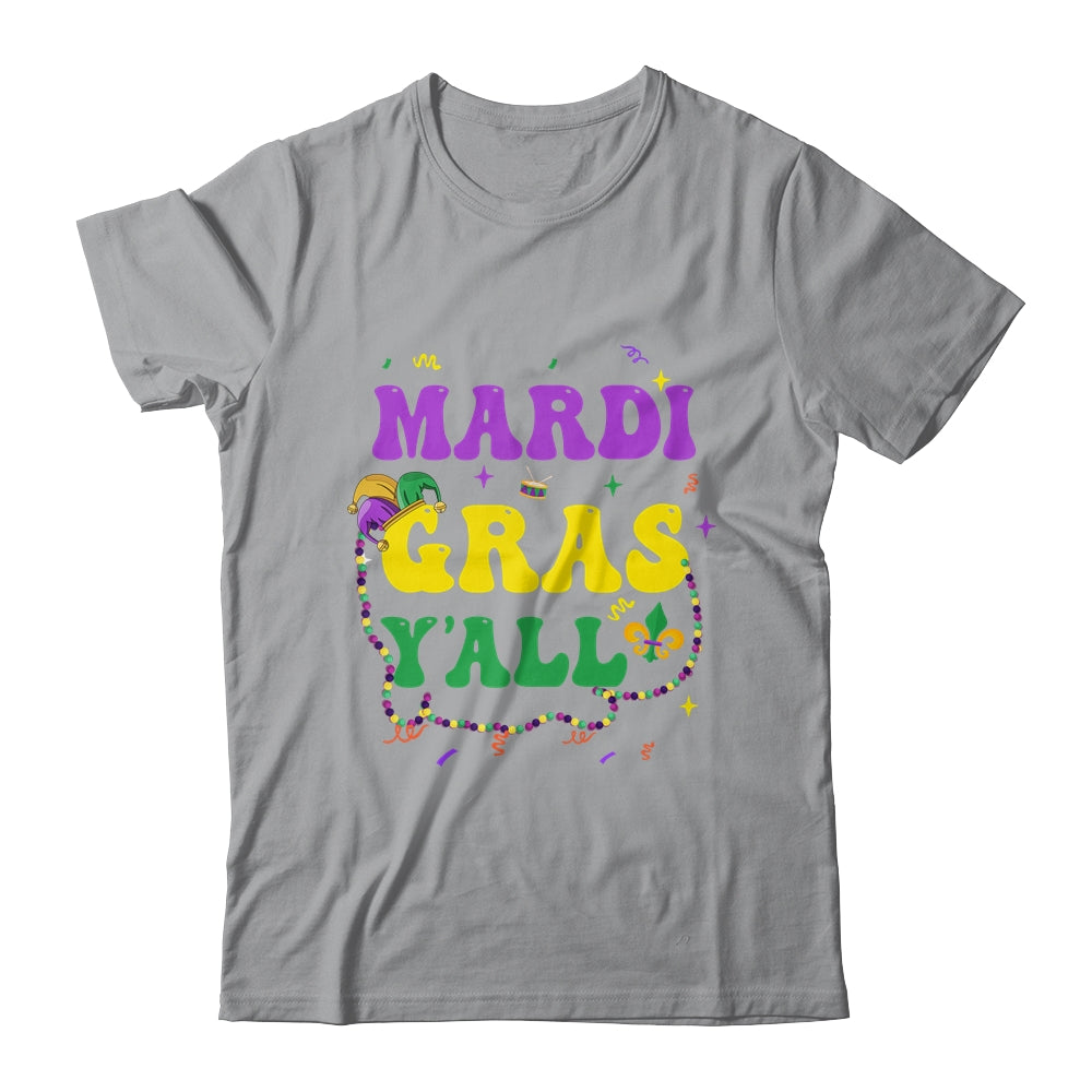Happy Mardi Gras Y'all Vintage Mardi Gras Party Festival Shirt & Tank Top | siriusteestore