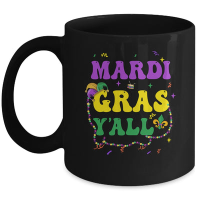 Happy Mardi Gras Y'all Vintage Mardi Gras Party Festival Mug | siriusteestore