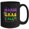 Happy Mardi Gras Y'all Vintage Mardi Gras Party Festival Mug | siriusteestore