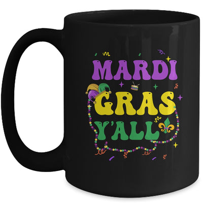 Happy Mardi Gras Y'all Vintage Mardi Gras Party Festival Mug | siriusteestore