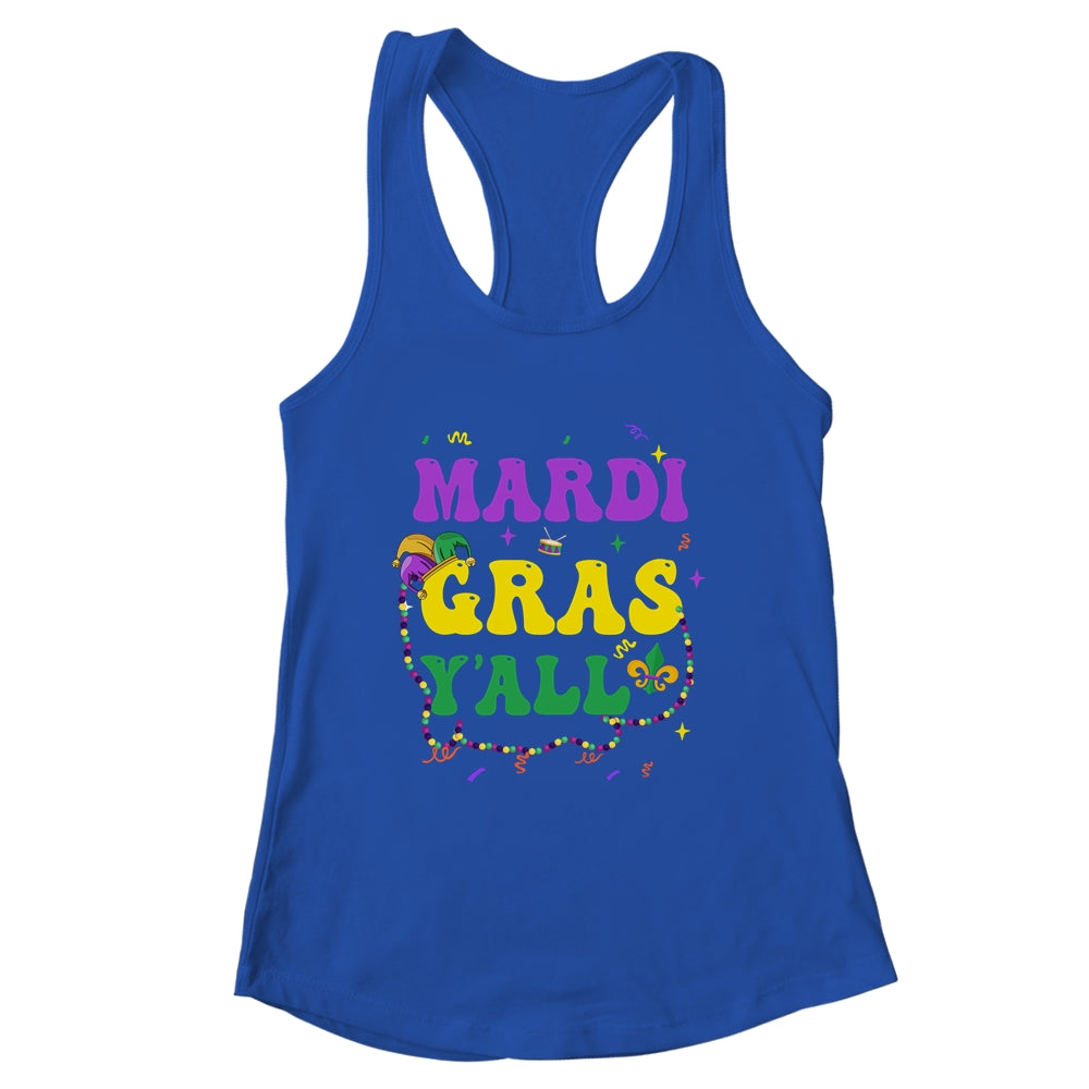 Happy Mardi Gras Y'all Vintage Mardi Gras Party Festival Shirt & Tank Top | siriusteestore