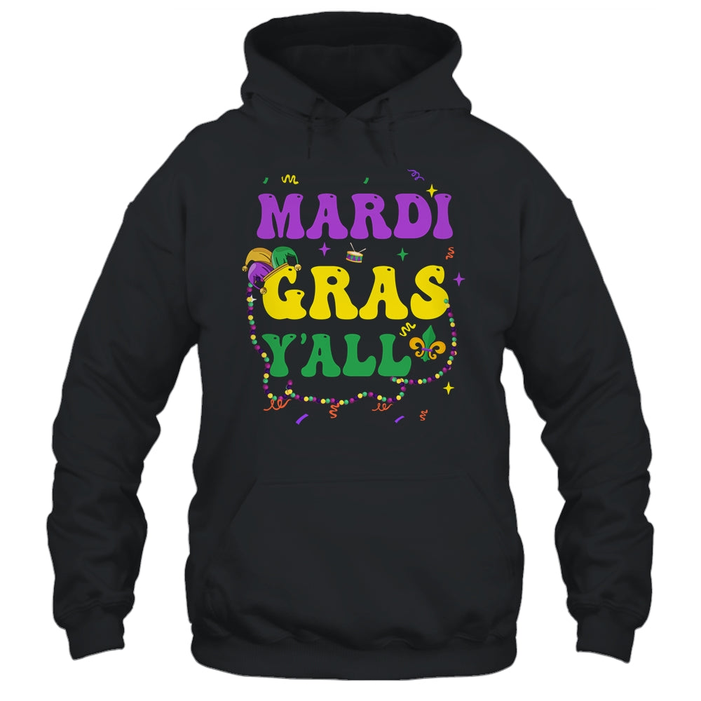 Happy Mardi Gras Y'all Vintage Mardi Gras Party Festival Shirt & Tank Top | siriusteestore