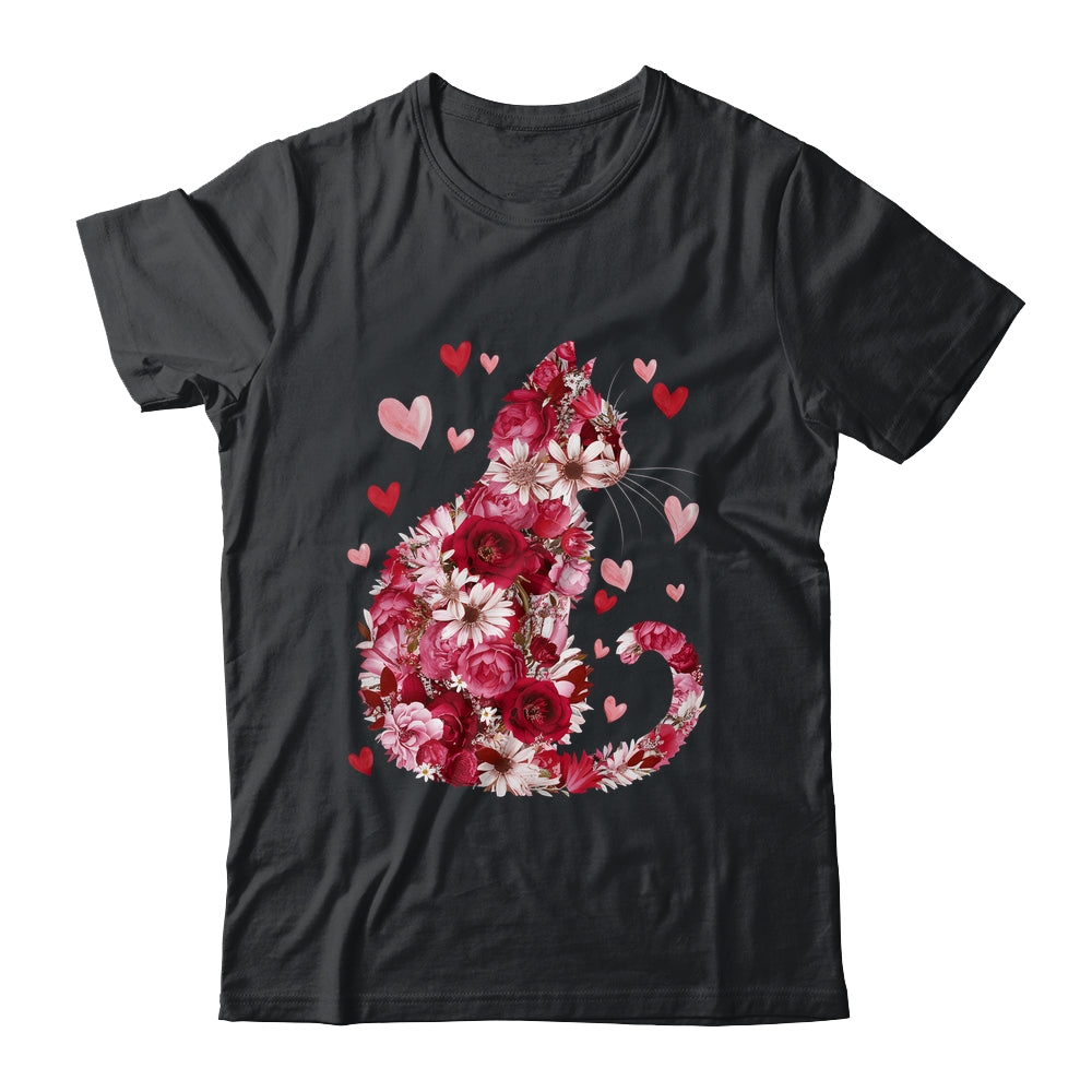 Happy Meowentine's Day Funny Girls Cat Valentines Day Women Shirt & Tank Top | siriusteestore