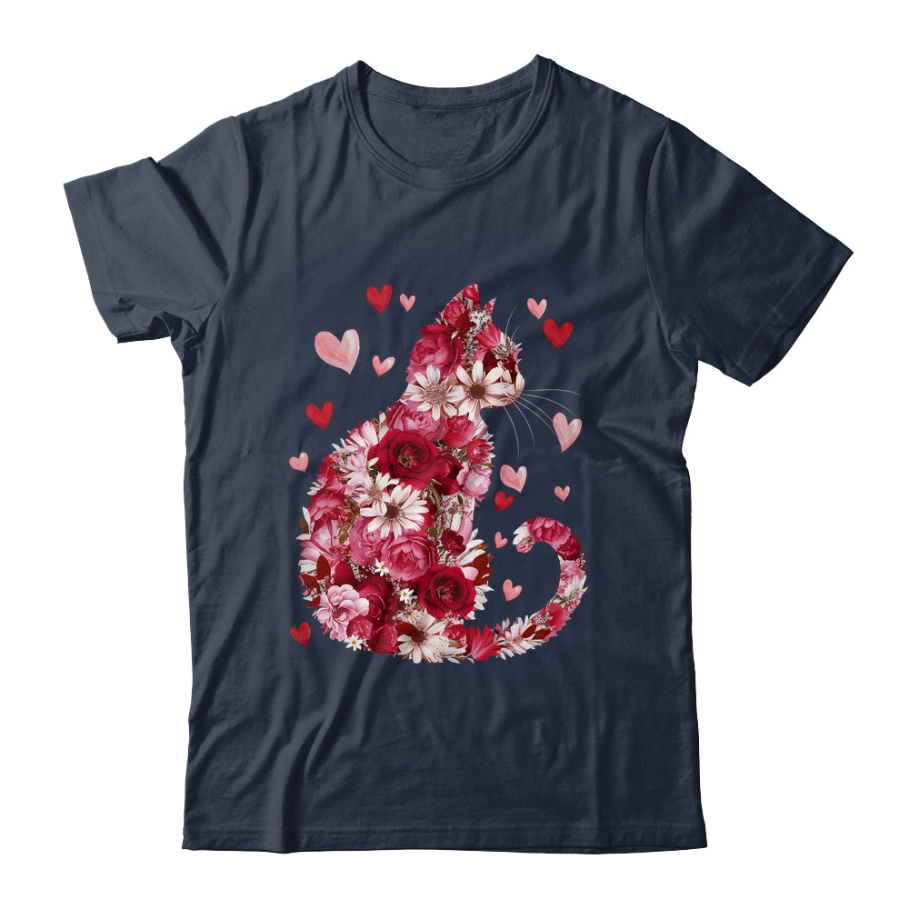 Happy Meowentine's Day Funny Girls Cat Valentines Day Women Shirt & Tank Top | siriusteestore