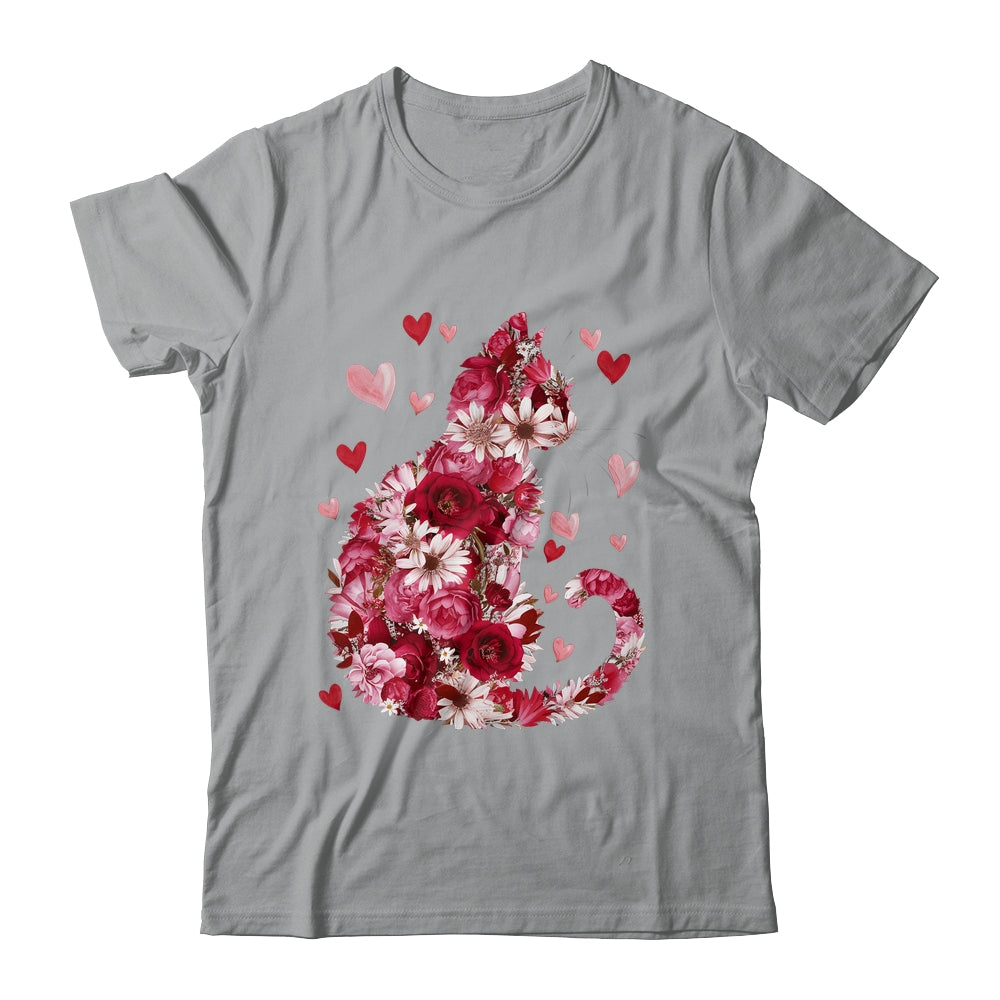 Happy Meowentine's Day Funny Girls Cat Valentines Day Women Shirt & Tank Top | siriusteestore