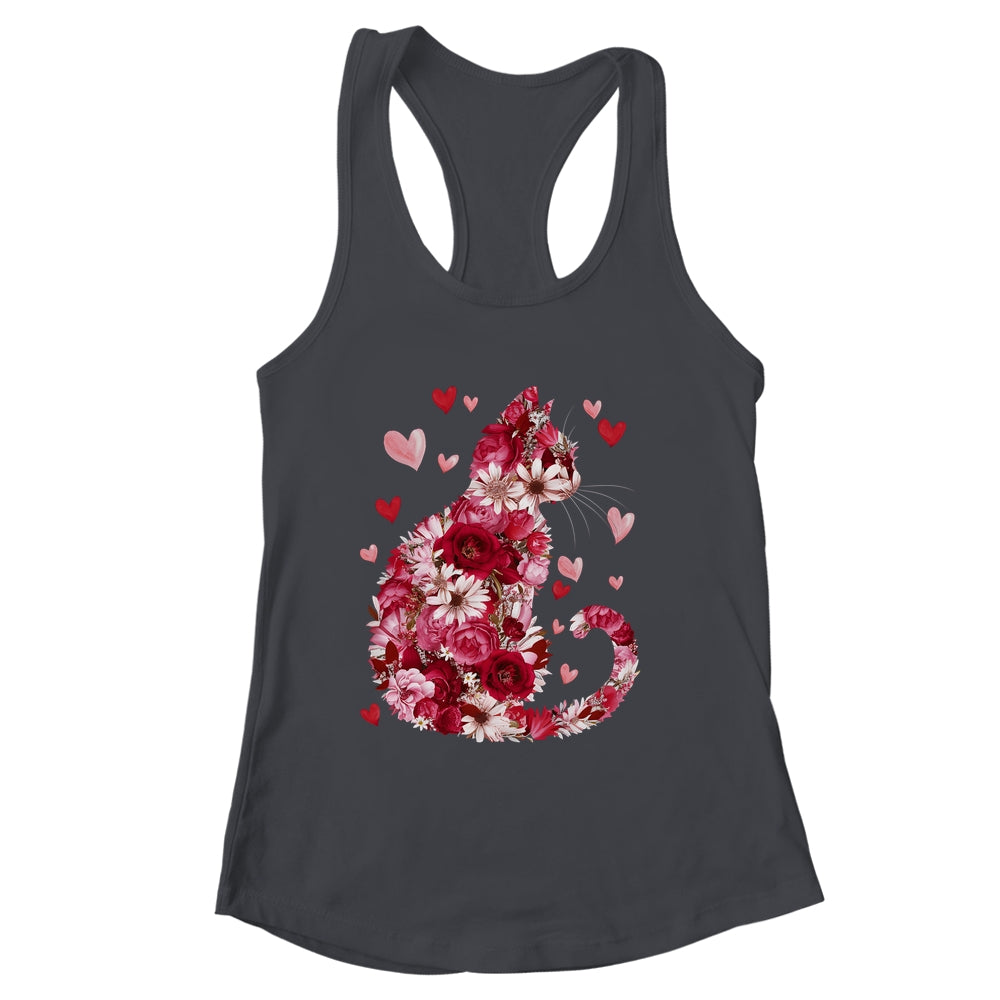Happy Meowentine's Day Funny Girls Cat Valentines Day Women Shirt & Tank Top | siriusteestore