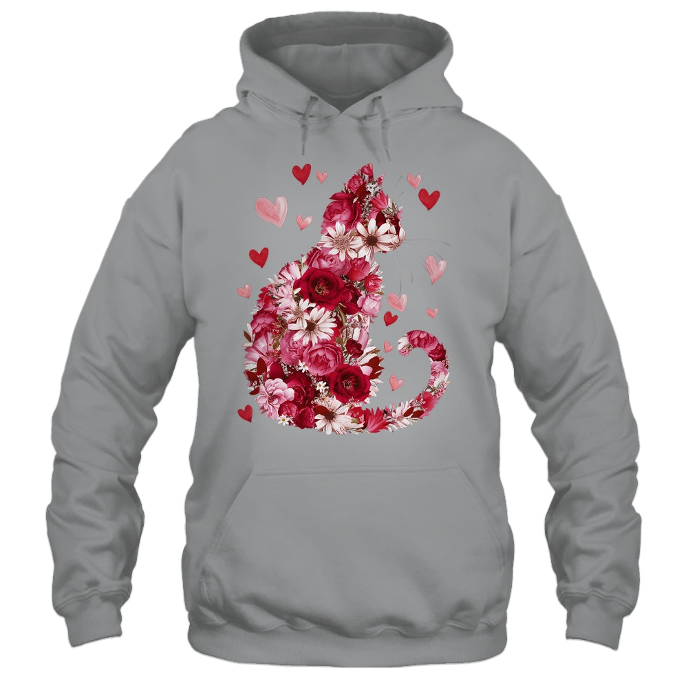 Happy Meowentine's Day Funny Girls Cat Valentines Day Women Shirt & Tank Top | siriusteestore