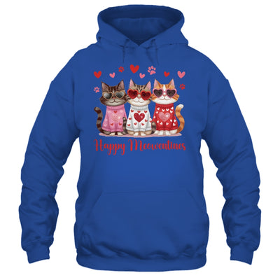 Happy Meowentine's Day Funny Girls Cat Valentines Women Shirt & Tank Top | siriusteestore