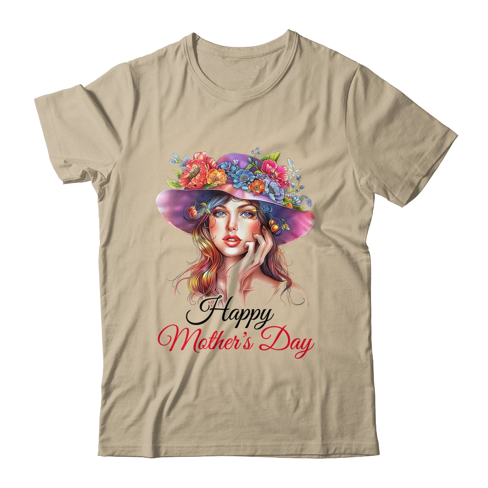 Happy Mother's Day Cute Floral Mom Mommy Grandma Womens Shirt & Tank Top | siriusteestore