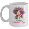 Happy Mother's Day Cute Floral Mom Mommy Grandma Womens Mug | siriusteestore