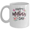 Happy Mother's Day Funny Cute Floral Flower For Mom Grandma Mug | siriusteestore