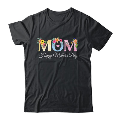 Happy Mother's Day With Floral Mom Design Women Mama Shirt & Tank Top | siriusteestore