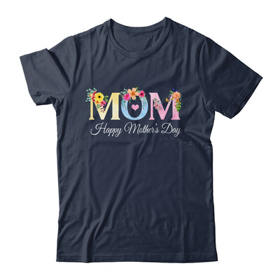 Happy Mother's Day With Floral Mom Design Women Mama Shirt & Tank Top | siriusteestore