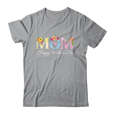 Happy Mother's Day With Floral Mom Design Women Mama Shirt & Tank Top | siriusteestore