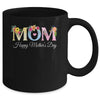 Happy Mother's Day With Floral Mom Design Women Mama Mug | siriusteestore