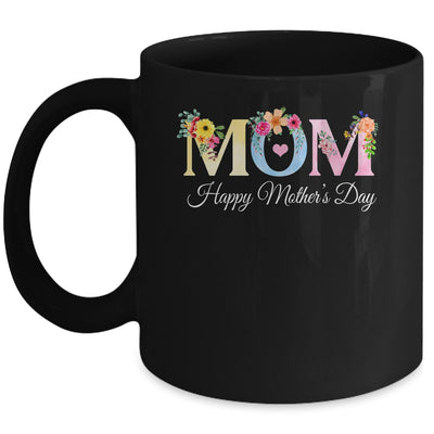 Happy Mother's Day With Floral Mom Design Women Mama Mug | siriusteestore